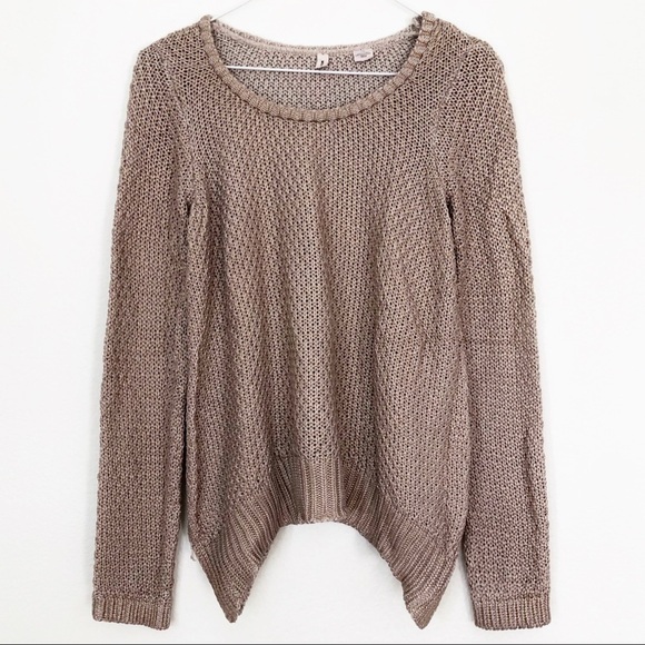 Anthropologie Sweaters - ANTHROPOLOGIE MOTH Metallic Knit Pullover Sweater